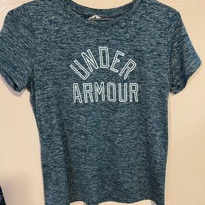 Under Armour Blue Fitted Crew Neck T-Shirt